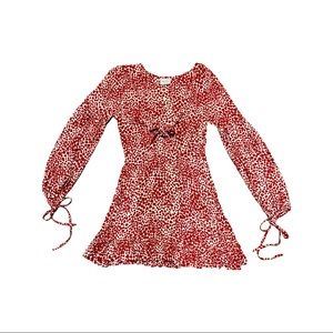 Rue Stiic Heart Print Dress Size Small